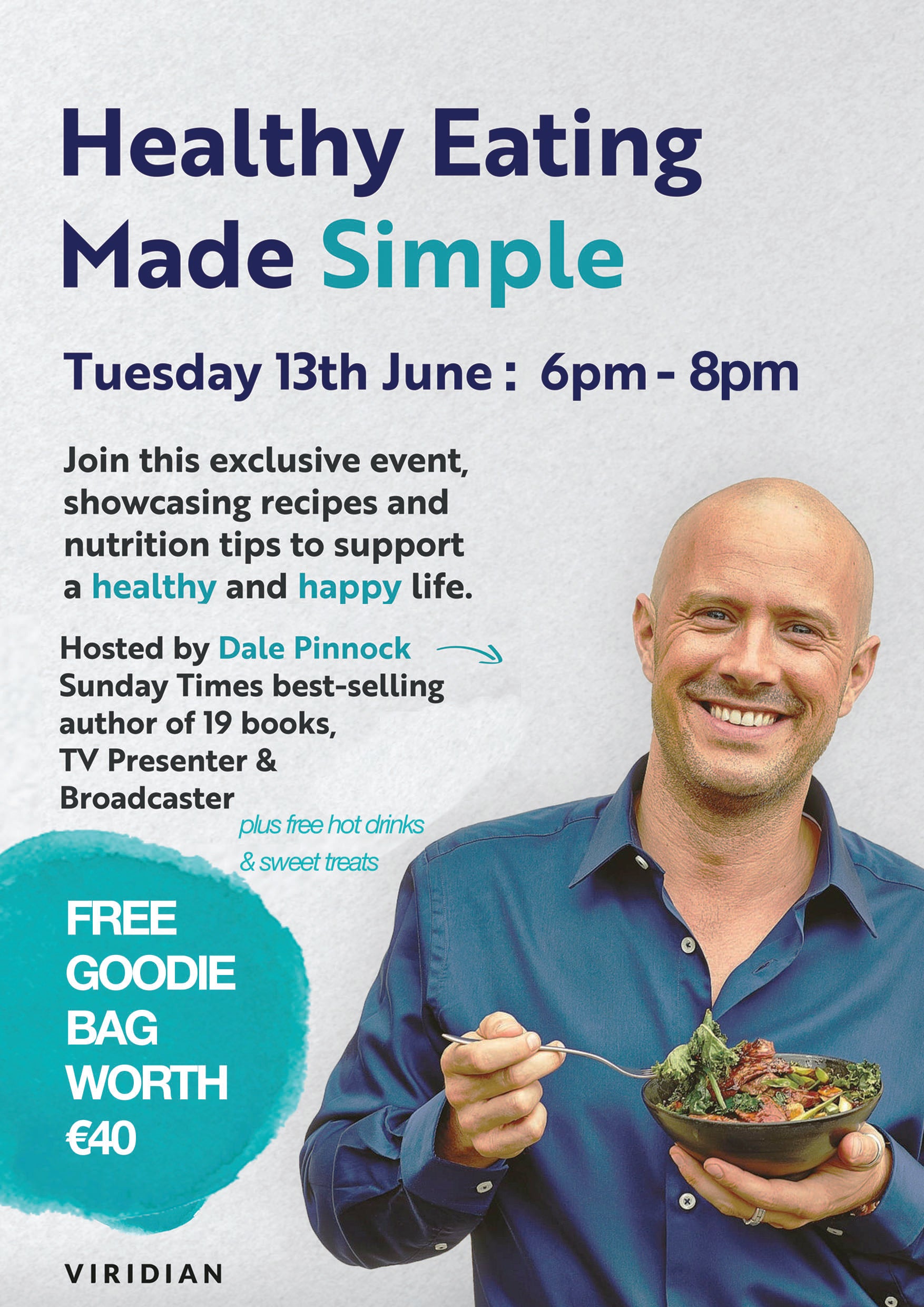 "Healthy Eating Made Simple" Event with Dale Pinnock x 1 Ticket