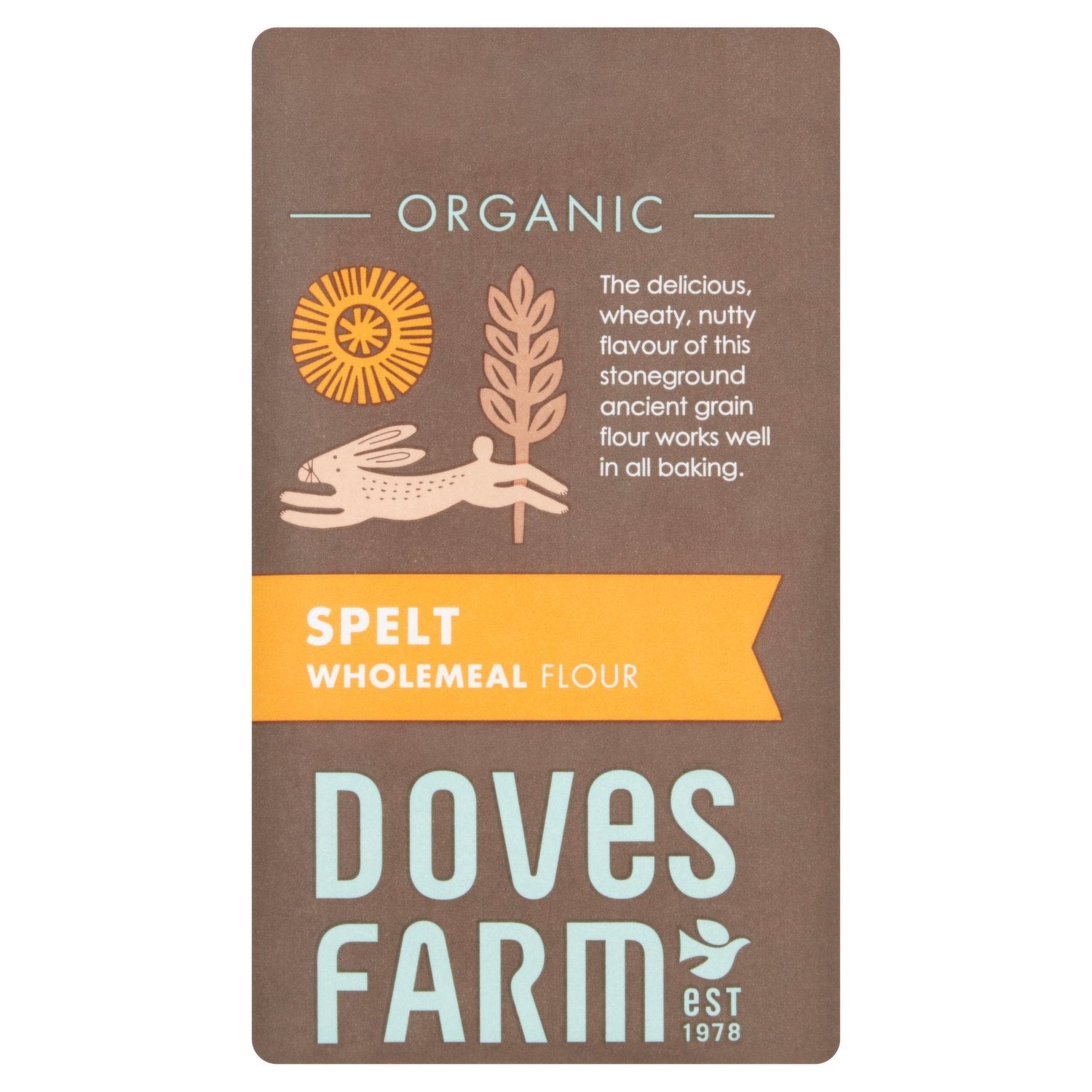 Doves Farm Organic Stoneground Wholemeal Spelt Flour 1kg