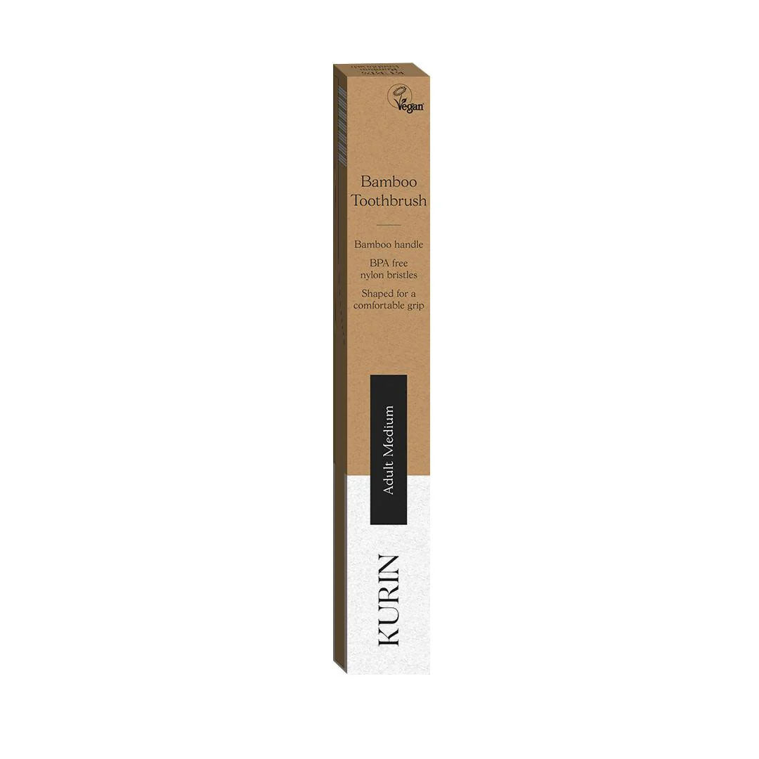 Kurin Adult Bamboo Toothbrush White