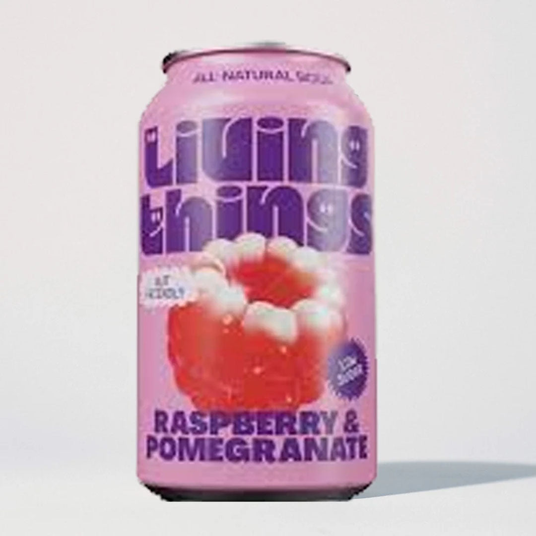 Living Things Raspberry & Pomegranate Prebiotic Soda 330ml