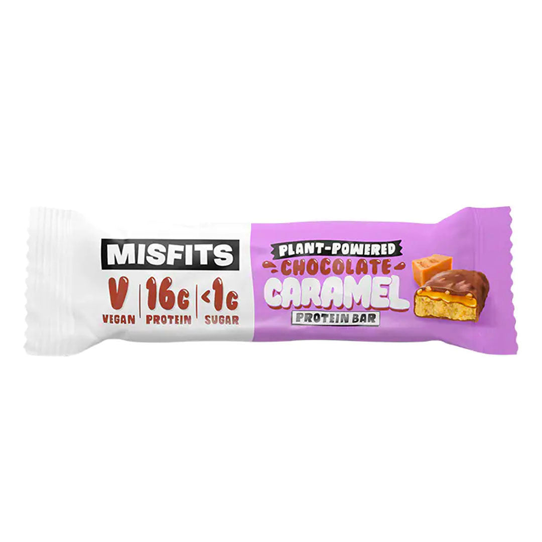 Misfits Chocolate Caramel Vegan Protein Bar 45g