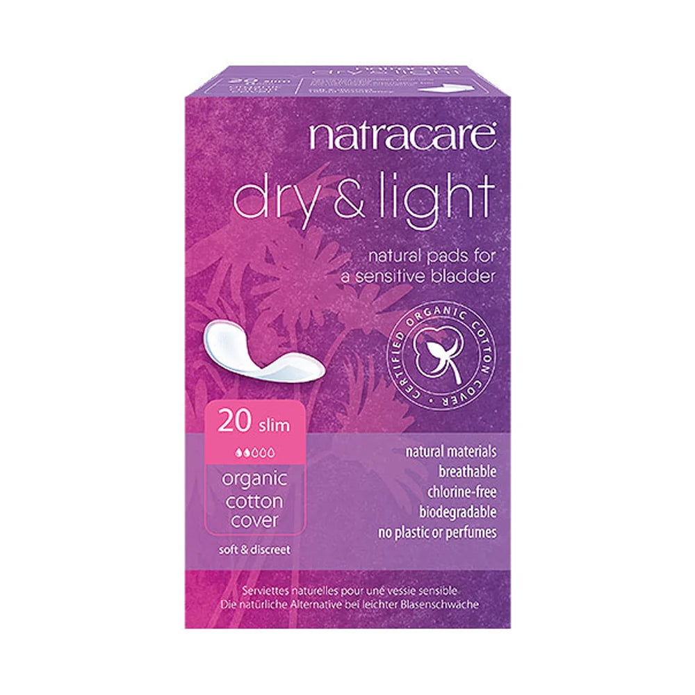 Natracare Natural Organic Dry and Light Slim Pads 20s
