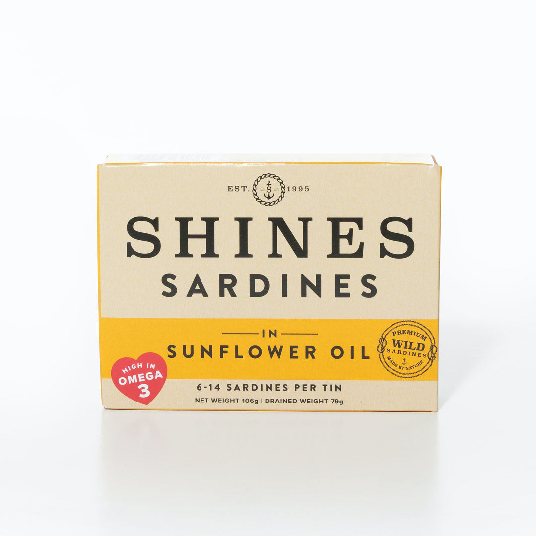 Shines Wild Sardines in Sunflower Oil 118g