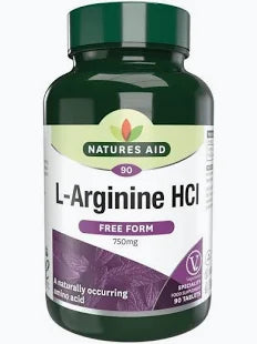 Natures Aid L-Arginine 750mg 90 Tablets
