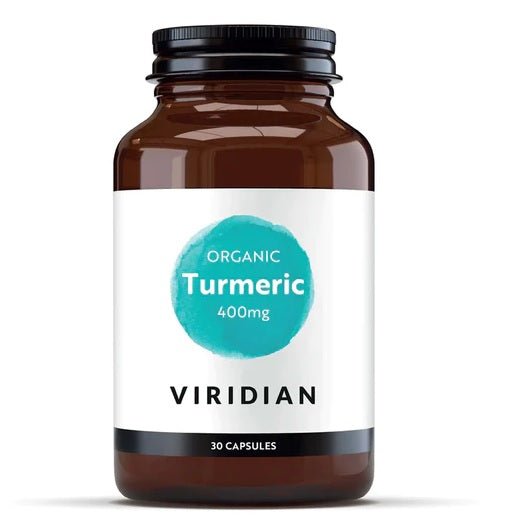 Viridian Organic Turmeric 400mg 30 Capsules