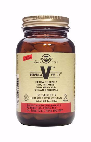 Solgar VM75 High Potency Multiple Vitamins and Minerals 60 tablets