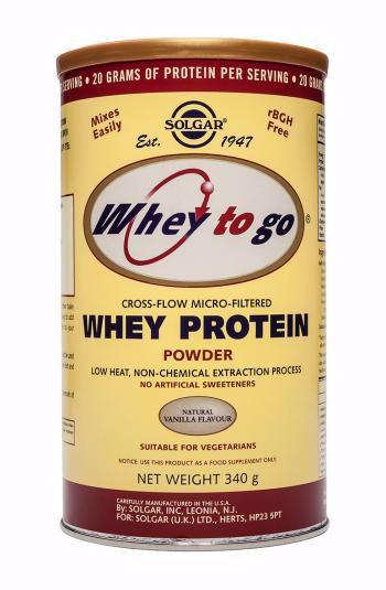 Solgar Whey To Go Protein Powder Vanilla 12oz / 340g