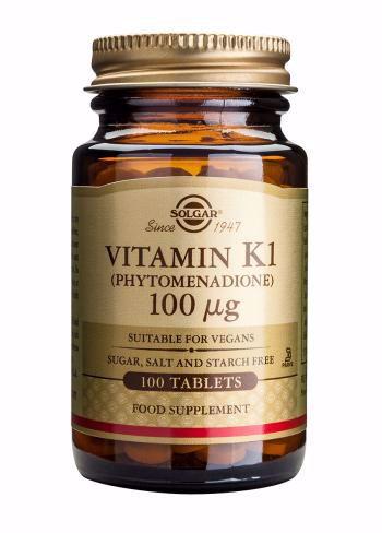 Solgar Vitamin K1 100mcg 100 tablets