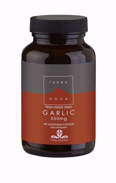 Terra Nova Fresh Freeze Dried Garlic 500mg 100 capsules