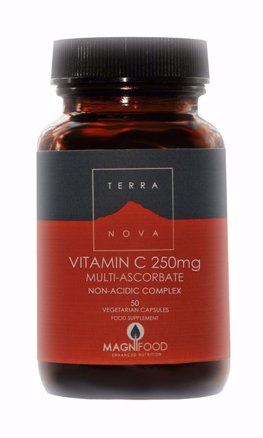 Terra Nova Vitamin C 250mg (multi ascorbate complex) 100 vegetarian capsules