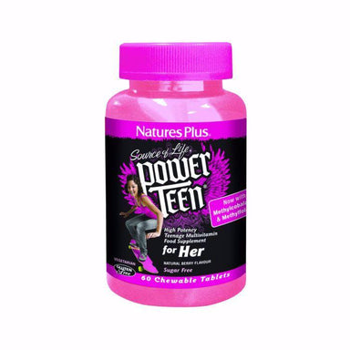 Nature's Plus Power Teen For Her 60 chewable tablets