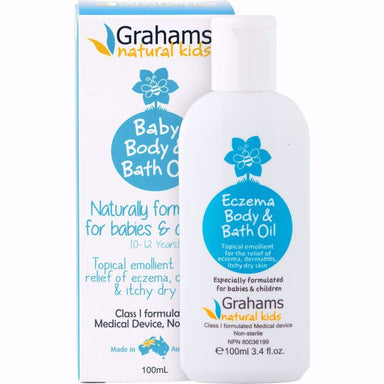 Grahams Baby Eczema Body and Bath Oil 100ml