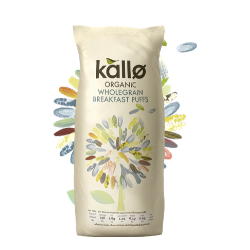 Kallo Organic Puffed Rice Cereal, Wholegrain 225g
