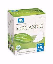 Organyc Pads Moderate Flow 10 Pads