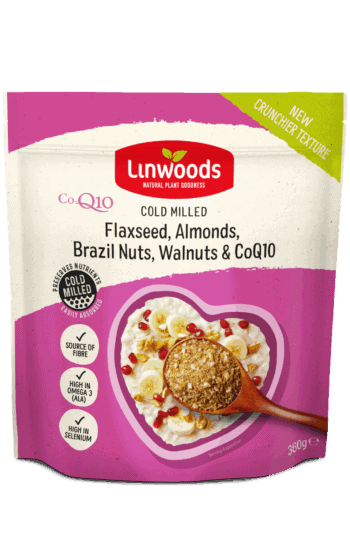 Linwoods Milled  Flaxseed, Almonds, Walnuts, Brazil Nuts Co-Q10  360g