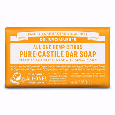 Dr. Bronner's Hemp Citrus Pure Castile Bar Soap