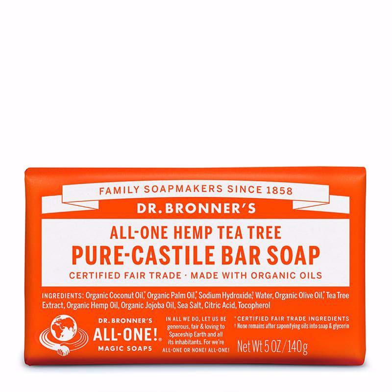 Dr. Bronner's All-One Hemp Tea Tree Pure- Castile Bar Soap 5oz