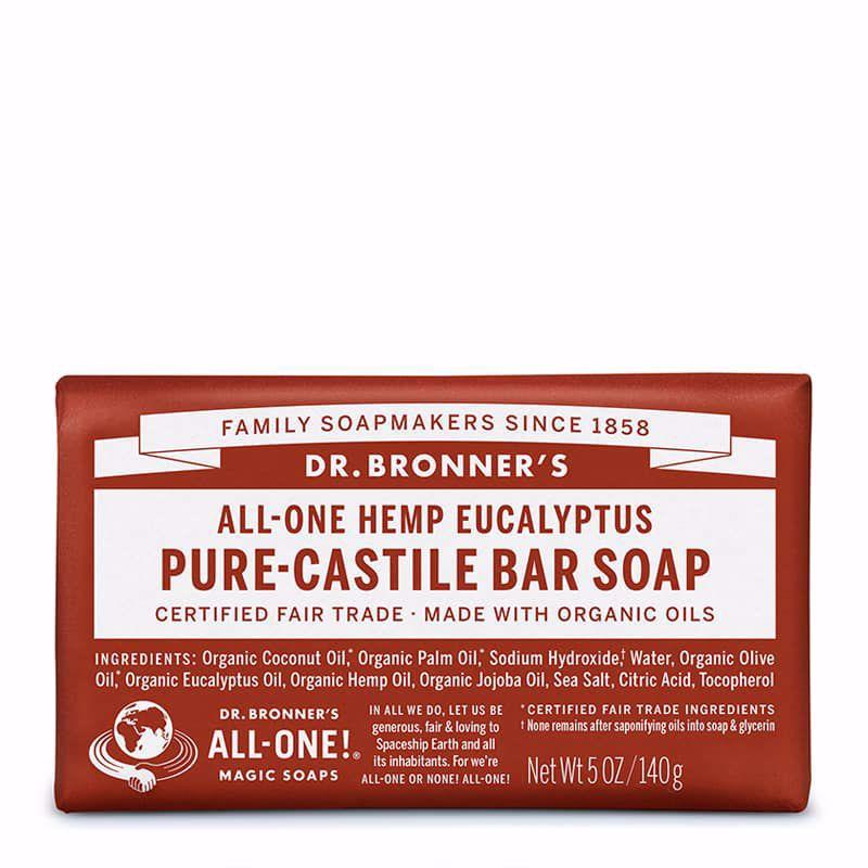 Dr Bronner's Castile Eucalyptus Bar Soap