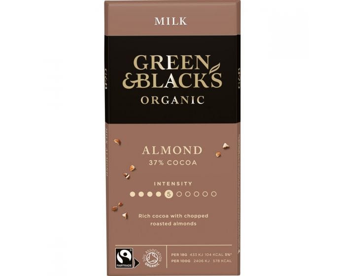 Green and Blacks Organic Almond Chocolate 90g
