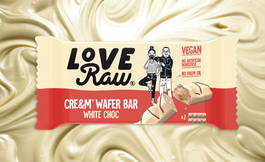 Love Raw White Chocolate Wafer Bar