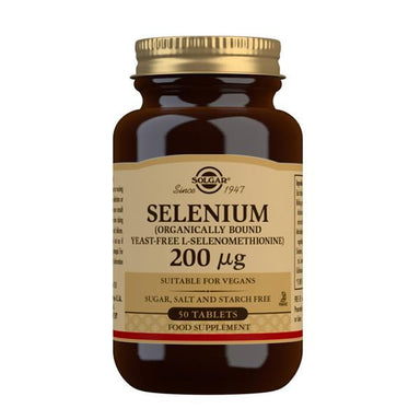 Solgar Selenium 200ug Yeast Bound 50 Tablets