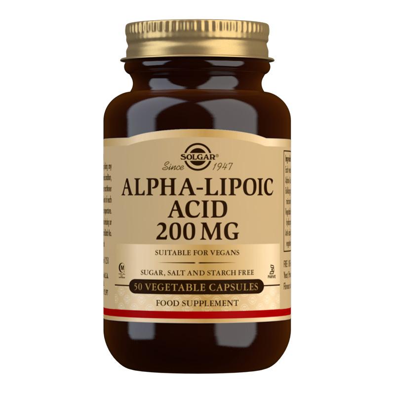 Solgar Alpha-Lipoic Acid 200mg 50 Capsules