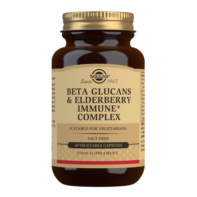Solgar Beta Glucans Elderberry & Immune Complex 60 Capsules