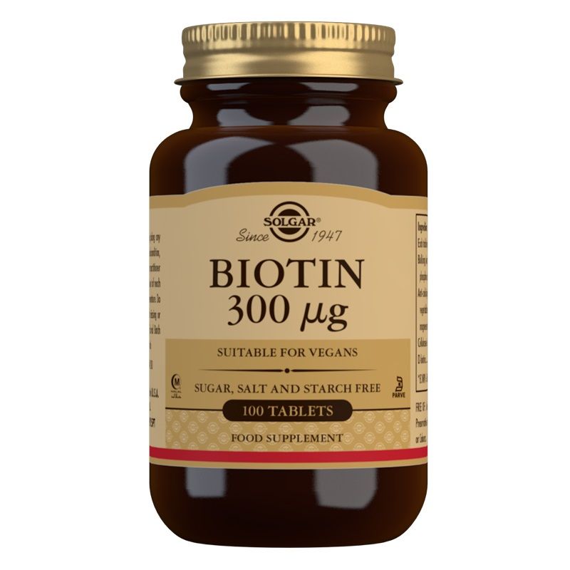 Solgar Biotin 300ug 100 Tablets