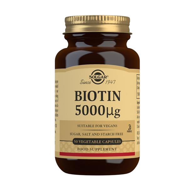 Solgar Biotin 5000ug 50 Capsules