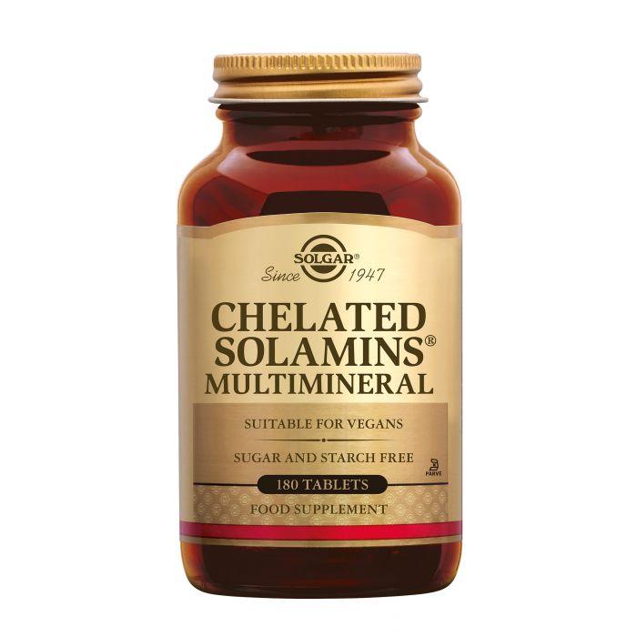 Solgar Chelated Solamins Multimineral 180 Tablets