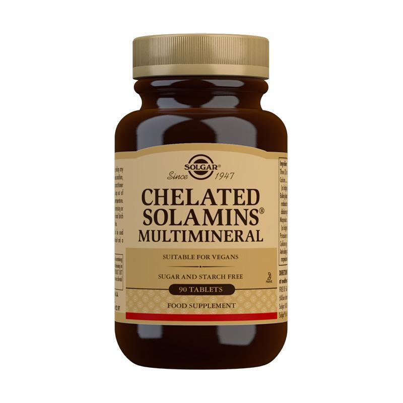 Solgar Chelated Solamins Multimineral 90 Tablets