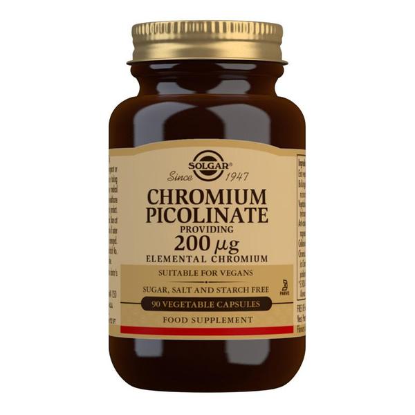 Solgar Chromium Picolinate 200ug 90 Capsules