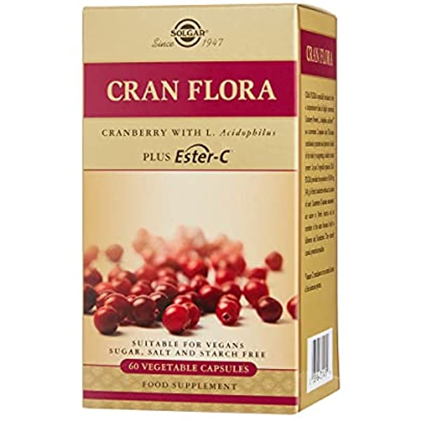 Solgar Cran Flora with Probiotics and Ester C 60 capsules