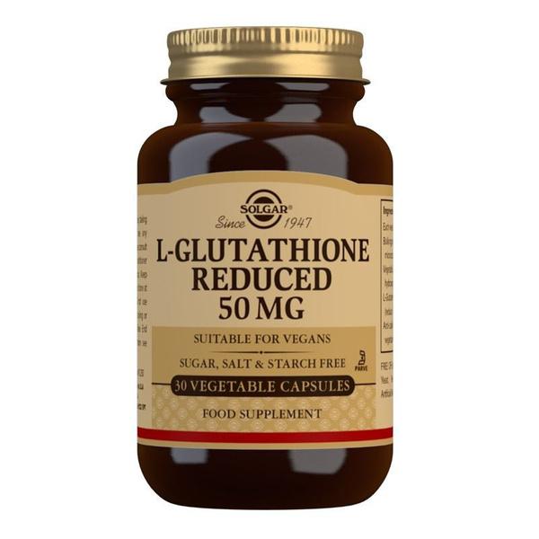 Solgar L-Glutathione Reduced 50mg 30 Capsules