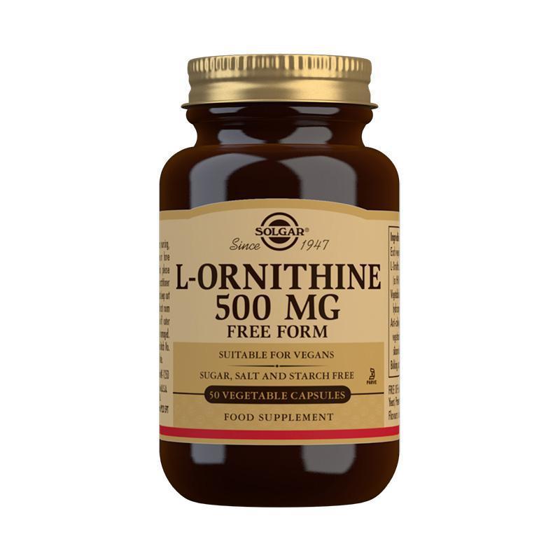 Solgar L-Ornithine 500mg 50 Capsules