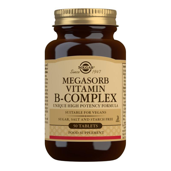 Solgar Megasorb Vitamin B Complex 50 Tablets