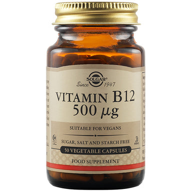 Solgar Vitamin B12 500ug 50 Capsules