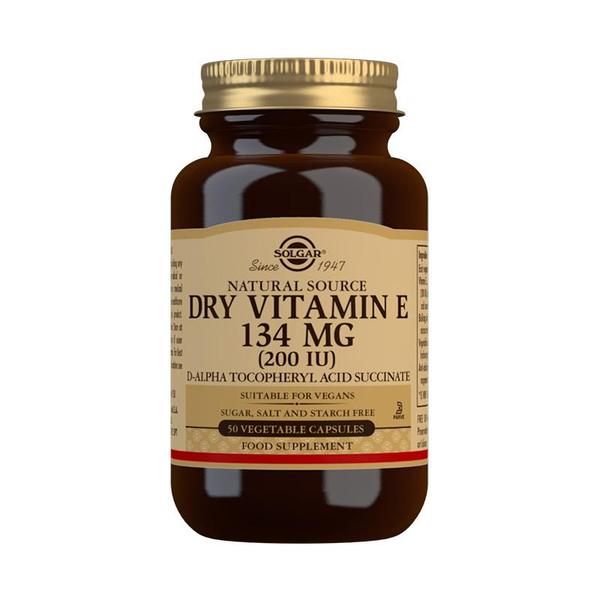 Solgar Dry Vitamin E 134mg 50 Capsules