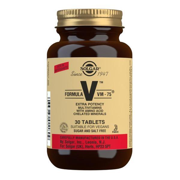 Solgar VM75 High Potency Vitamins and Minerals 30 Tablets