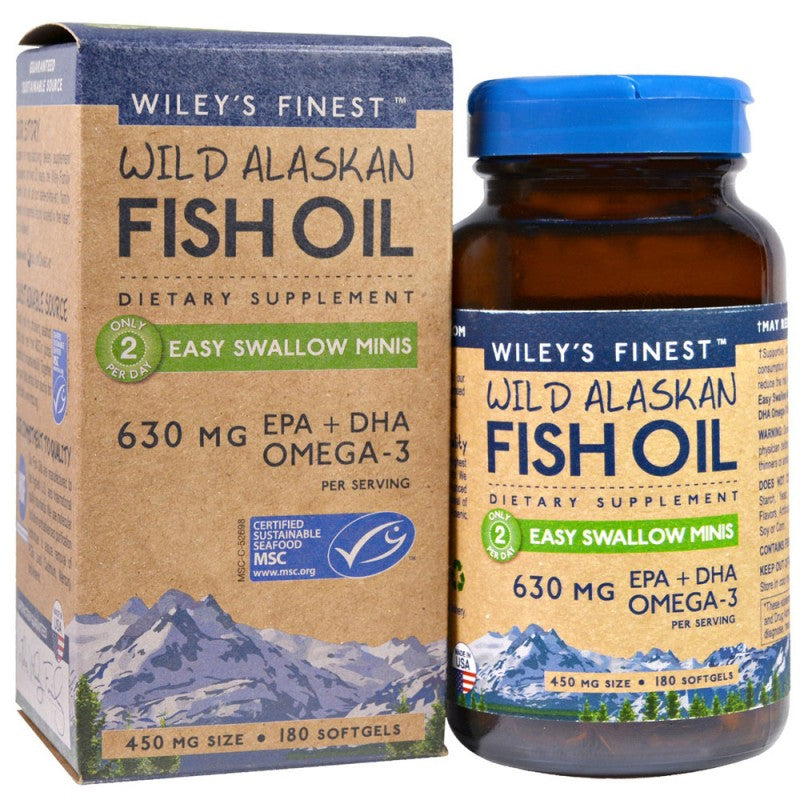 Wileys Finest Fish Oil Easy Swallow Minis 180 capsules