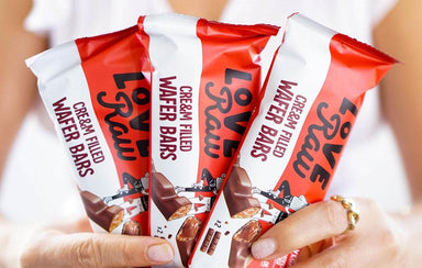 Love Raw Cream Wafer Bar - Box Of 12