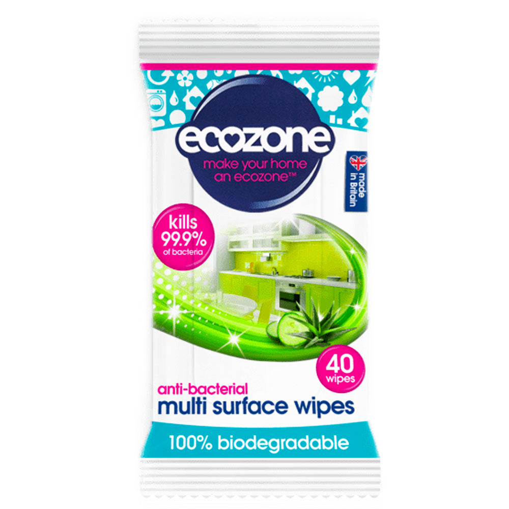 Ecozone Antibacterial Surface Wipes 40s