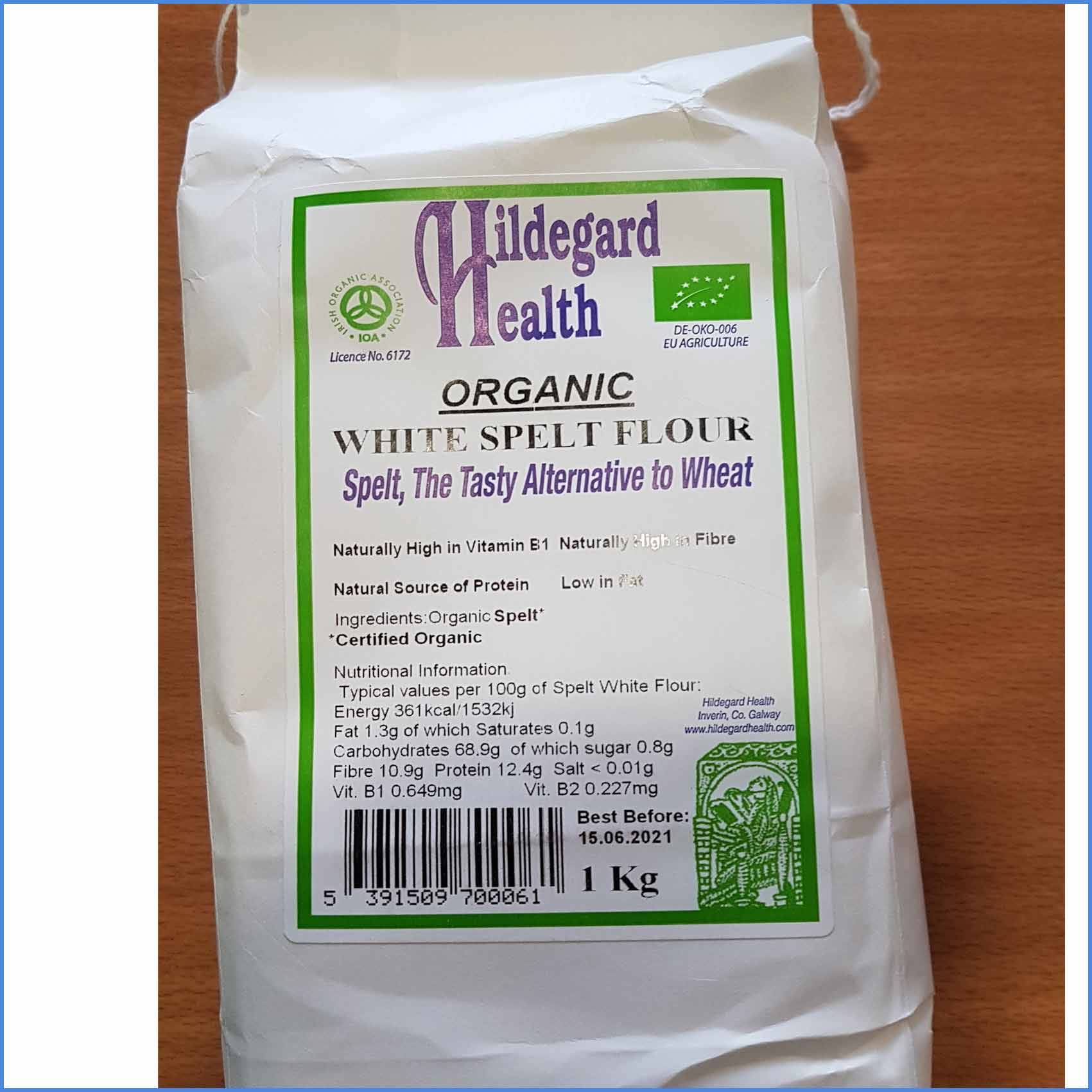 Hildegard Organic White Spelt Flour 1kg