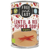 Free & Easy Organic Lentil Red Pepper Soup