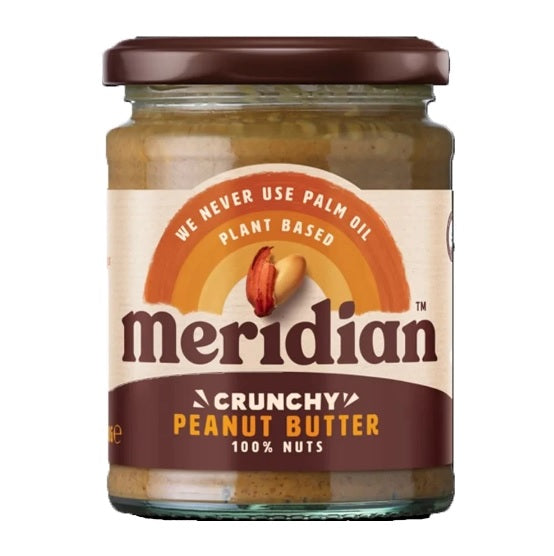 Meridian Crunchy Peanut Butter 280g Here's Health