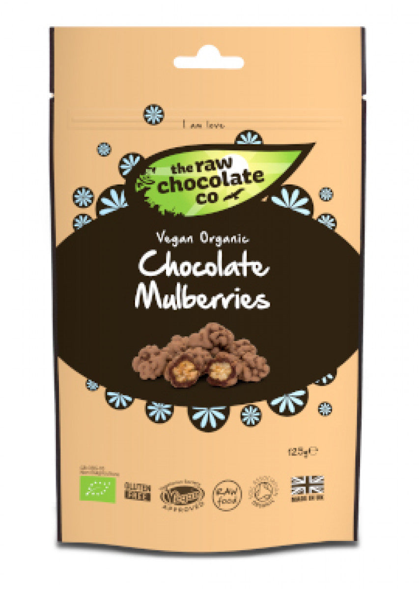 Raw Chocolate Company Dark Chocolate Mulberries 125g