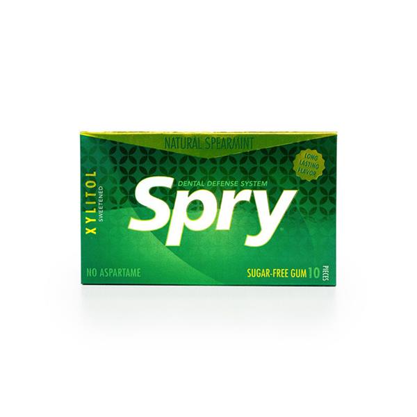 Spry Spearmint Chewing Gum 10s