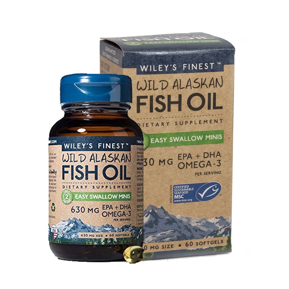 Wileys Finest Fish Oil Easy Swallow Minis 60 capsules